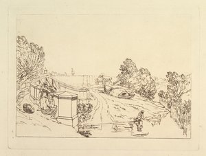 Vízizsázsagyűjtők Liber Studiorum, XIII. rész, 1819. alkotó: Joseph Mallord William Turner