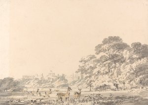 Windsori kastély és park szarvasokkal alkotó: Joseph Mallord William Turner
