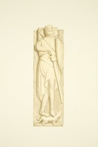 Robert de Berkeley képmása a St Mary Redcliffe-ben (akvarell papíron) alkotó: Joseph Manning