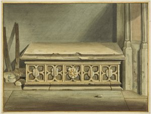 John Carr emlékműve a Szent Márk-templomban (akvarell, papír) alkotó: Joseph Manning