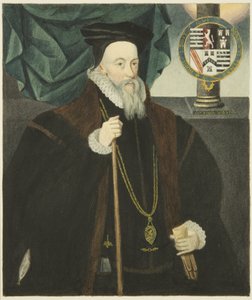 Portré Lord Burleigh tanácsházában (akvarell papíron) alkotó: Joseph Manning