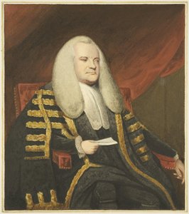 Lord Ashburton portréja a Mansion House-ban, Queen Square (akvarell papíron) alkotó: Joseph Manning