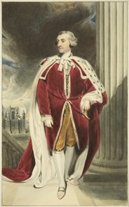 Portland hercegének portréja a Queen Square Mansion House-ban (akvarell papíron)