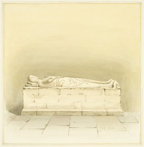 Robert de Berkeley sírja a St Mary Redcliffe-ben (akvarell papíron) alkotó: Joseph Manning