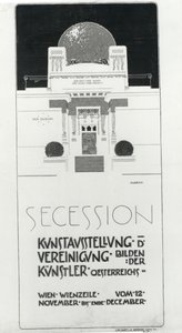 Reklámplakát Osztrák művészek szecessziós kiállítása, 1898 (színes litó)