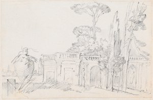 Egy olasz villa kertjei alkotó: Joseph Marie Vien