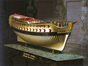 HMS királyi tölgy, 1773-75