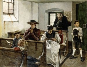 Egy család imában alkotó: Joseph Molitor Von Muhlfeld