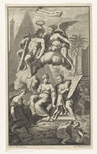 Herkulest Victoria koronázta meg Voyage de C. le brun (cím a tárgyon) Címlap ehhez: Cornelis de Bruyn, Voyage au Levant, 1700 alkotó: Joseph Mulder