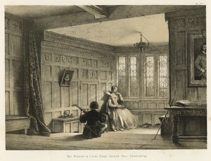 Öbölablak az étkezőben, Haddon Hall, Derbyshire