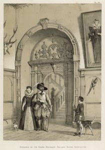 A Grand Staircase bejárata, Holland House, Kensington