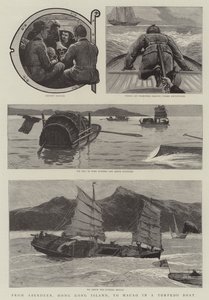 Aberdeenből, Hongkong szigetéről Makaóba egy torpedóhajóval alkotó: Joseph Nash