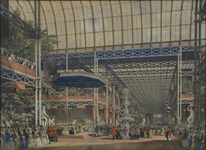 "Dickinson átfogó képei az 1851-es nagy kiállításról", 1854. Az avatás, 1851. május 1. alkotó: Joseph Nash