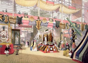 Nagy kiállítás, 1851: Furs Stand, a Dickinson Brothers számára alkotó: Joseph Nash