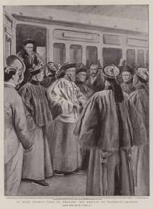 Li Hung Chang angliai látogatása, megérkezése Waterloo állomásra