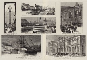 A walesi herceg és hercegnő látogatása Newcastle-ben