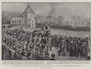 Bismarck herceg és hercegnő földi maradványainak áthelyezése a Friedrichsruh mauzóleumba