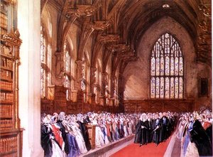 A Westminster-csarnok látképe (belső tér) alkotó: Joseph Nash