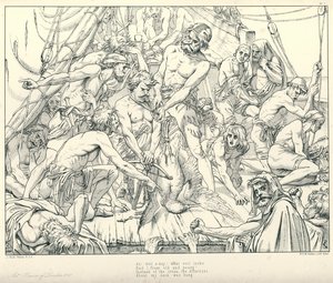 Illusztráció: Coleridge Rime of The Ancient Mariner (metszet)