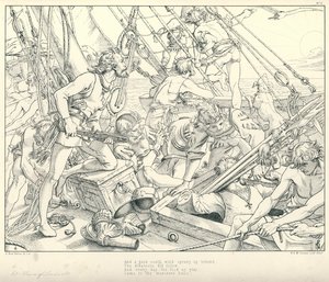 Illusztráció: Coleridge Rime of The Ancient Mariner (metszet)