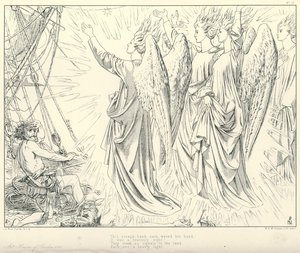 Illusztráció: Coleridge Rime of The Ancient Mariner (metszet)