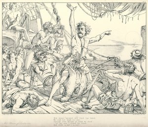 Illusztráció: Coleridge Rime of The Ancient Mariner (metszet)
