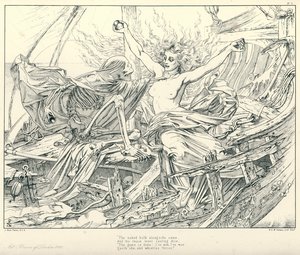 Illusztráció: Coleridge Rime of The Ancient Mariner (metszet)