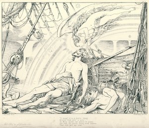 Illusztráció: Coleridge Rime of The Ancient Mariner (metszet)