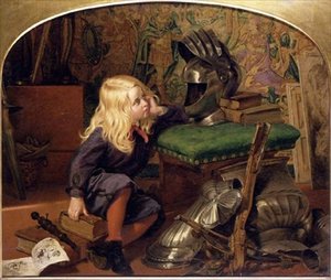 Kíváncsi vagyok ki lakott ott? (olajfestmény) alkotó: Joseph Noel Paton