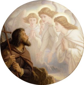 Vezess, kedves fény, a körbefutó homály közepette, vezess tovább!...és a reggelrel azok az angyalarcok mosolya, amelyet régóta szeretek, és egy ideig elvesztettem, 1894 alkotó: Joseph Noel Paton