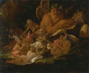 Korong és tündérek, a Szentivánéji álomból alkotó: Joseph Noel Paton