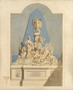 Tervezés a Három kapitány emlékműhöz, kb. 1784.