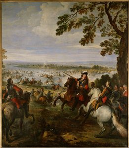 XIV. Lajos serege június 12-én átkel a Rajnán. alkotó: Joseph Parrocel