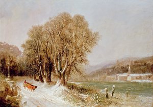 A Neckar folyón, Heidelbergben alkotó: Joseph Paul Pettit