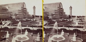 A Crystal Palace a Hyde Parkban, 1900 körül (f/w fotó)