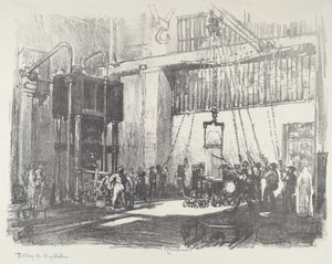 A nagy kagyló palackozása, 1916. alkotó: Joseph Pennell