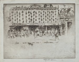 Söröző, Au Lion Rouge alkotó: Joseph Pennell