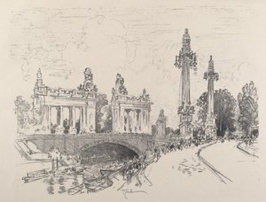Charlottenburg hídja alkotó: Joseph Pennell