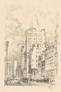 Broadway, a Twenty Third Street felett alkotó: Joseph Pennell