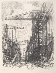 Épületrombolók, I. szám, 1917. alkotó: Joseph Pennell