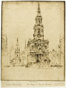 Saint Mary-le-Strand templom alkotó: Joseph Pennell