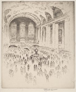 Concourse, Grand Central, New York alkotó: Joseph Pennell