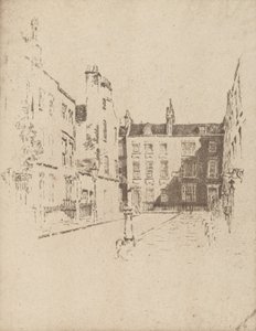 Cowley Street, Westminster, 1906. alkotó: Joseph Pennell
