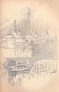 Early Evening Effect, Párizsi Kiállítás, 1901 alkotó: Joseph Pennell