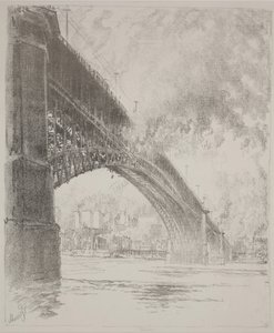 East Bridge, St Louis alkotó: Joseph Pennell
