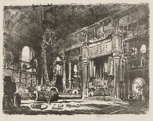 Angol háborús munka: The Gun Forge alkotó: Joseph Pennell