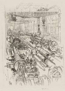 Angol háborús munka: The Gun Shop alkotó: Joseph Pennell