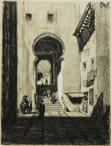Zocodover, Toledo bejárata alkotó: Joseph Pennell
