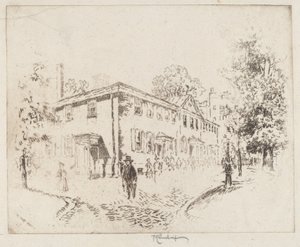 Fourth Street, Meeting House, Philadelphia alkotó: Joseph Pennell