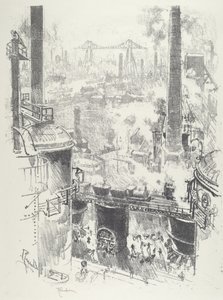 A kemencék tetejéről alkotó: Joseph Pennell